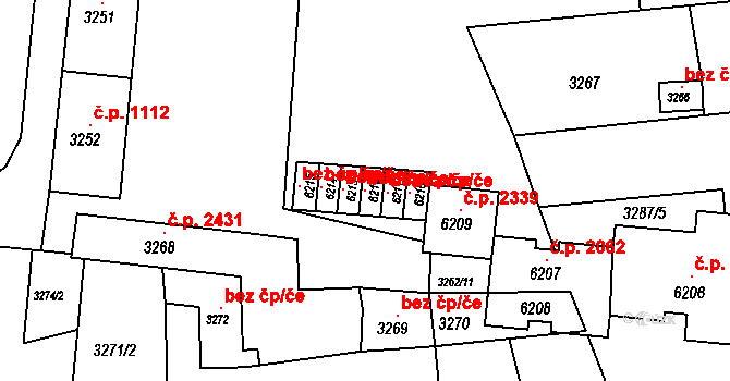 Krnov 115966463 na parcele st. 6212 v KÚ Krnov-Horní Předměstí, Katastrální mapa