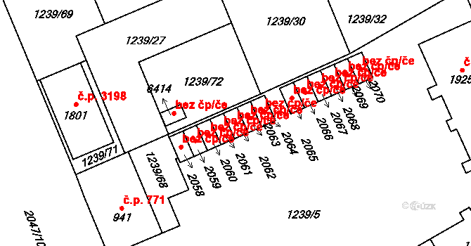 Šumperk 48505463 na parcele st. 2062 v KÚ Šumperk, Katastrální mapa