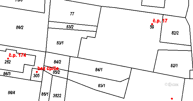 Objekt 52016463, Katastrální mapa