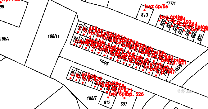Černovice 477 na parcele st. 581 v KÚ Černovice u Tábora, Katastrální mapa