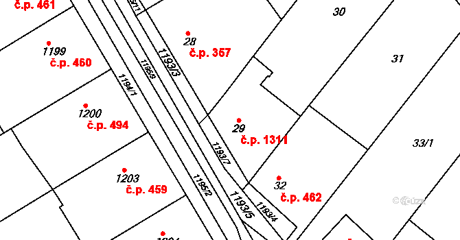 Svatobořice 376, Svatobořice-Mistřín na parcele st. 29 v KÚ Svatobořice, Katastrální mapa