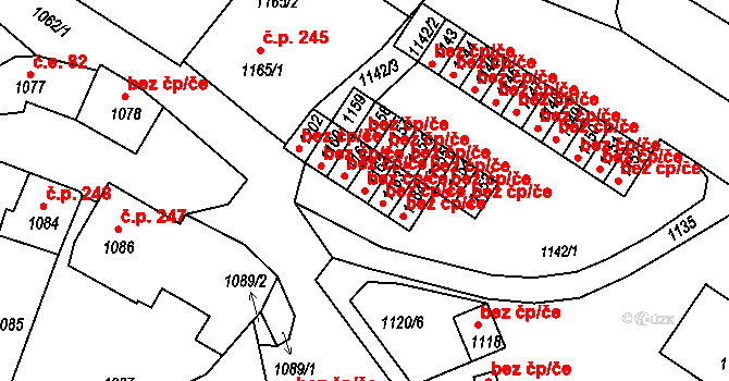 Valtice 42872464 na parcele st. 1162 v KÚ Valtice, Katastrální mapa