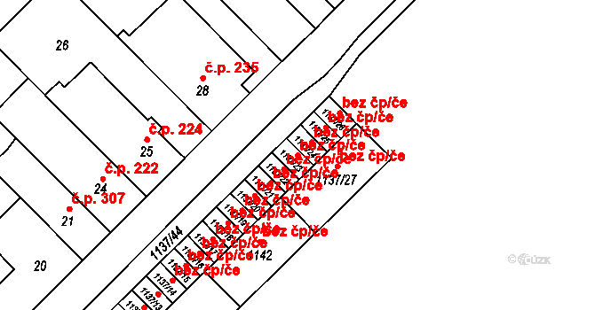 Zbýšov 46048464 na parcele st. 1137/23 v KÚ Zbýšov u Oslavan, Katastrální mapa