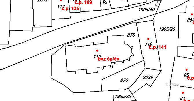 Benešov nad Černou 44182465 na parcele st. 112 v KÚ Benešov nad Černou, Katastrální mapa