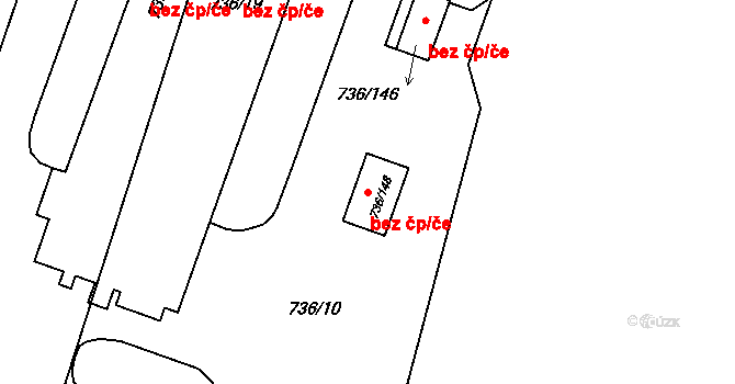 Vratimov 46653465 na parcele st. 736/148 v KÚ Vratimov, Katastrální mapa