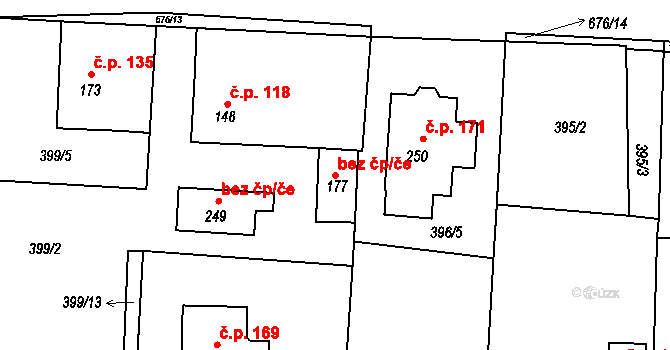 Libotenice 49332465 na parcele st. 177 v KÚ Libotenice, Katastrální mapa