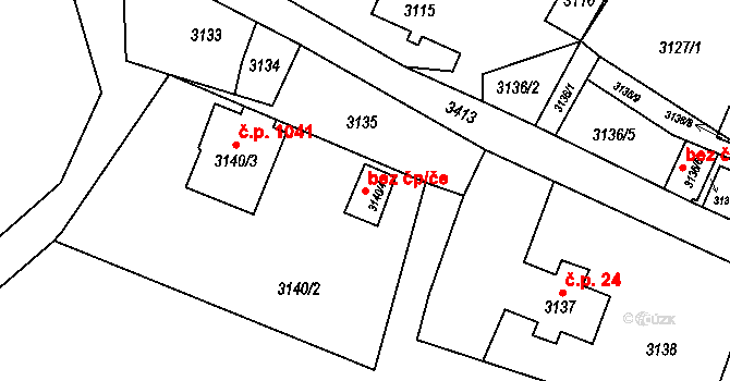 Orlová 38228467 na parcele st. 3140/4 v KÚ Poruba u Orlové, Katastrální mapa