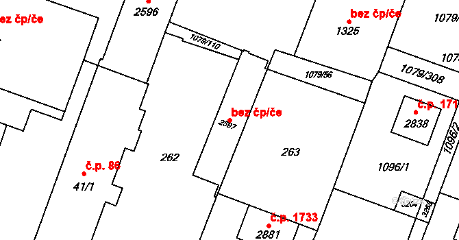 Opava 41433467 na parcele st. 2597 v KÚ Kateřinky u Opavy, Katastrální mapa
