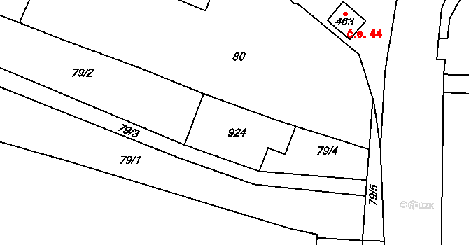 Slatinice 43209467 na parcele st. 73 v KÚ Slatinice na Hané, Katastrální mapa