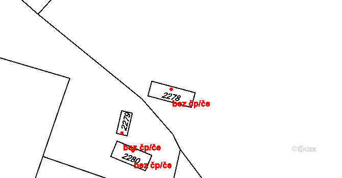 Přeštice 40909468 na parcele st. 2278 v KÚ Přeštice, Katastrální mapa