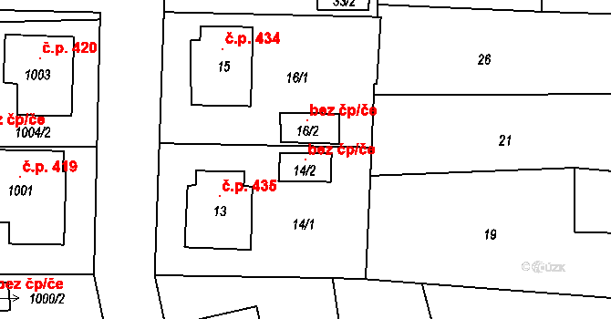 Batelov 106018469 na parcele st. 14/2 v KÚ Batelov, Katastrální mapa