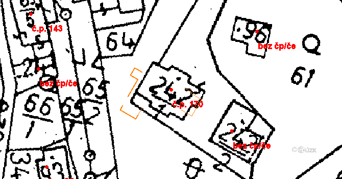 Zbraslavice 170 na parcele st. 242/1 v KÚ Zbraslavice, Katastrální mapa