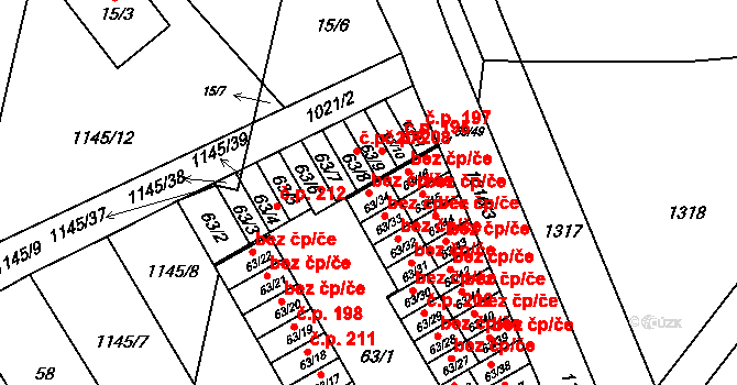 Přerov 43805469 na parcele st. 63/34 v KÚ Dluhonice, Katastrální mapa