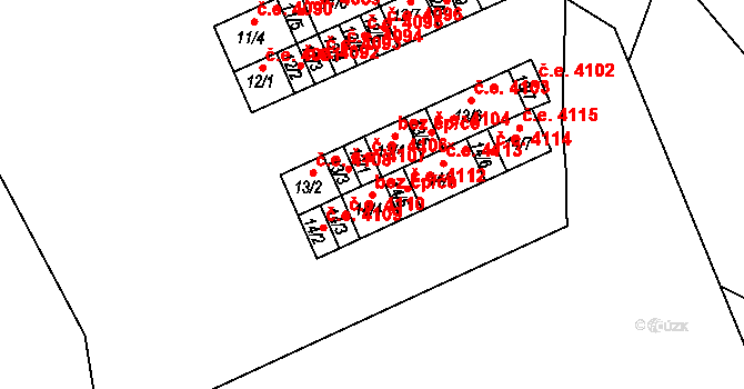 Kadaň 45072469 na parcele st. 14/4 v KÚ Bystřice u Kadaně, Katastrální mapa