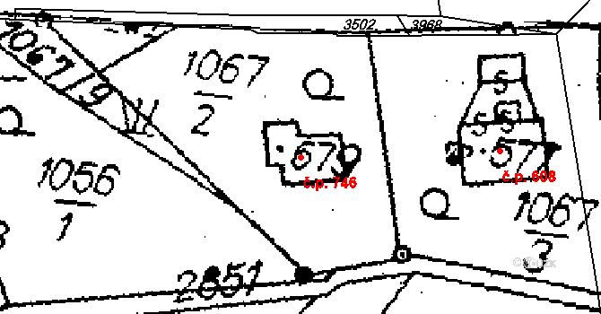 Libina 746 na parcele st. 6878 v KÚ Horní Libina, Katastrální mapa