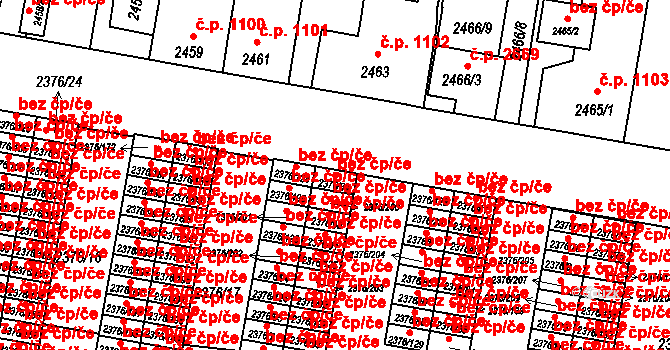 České Budějovice 42042470 na parcele st. 2376/89 v KÚ České Budějovice 5, Katastrální mapa