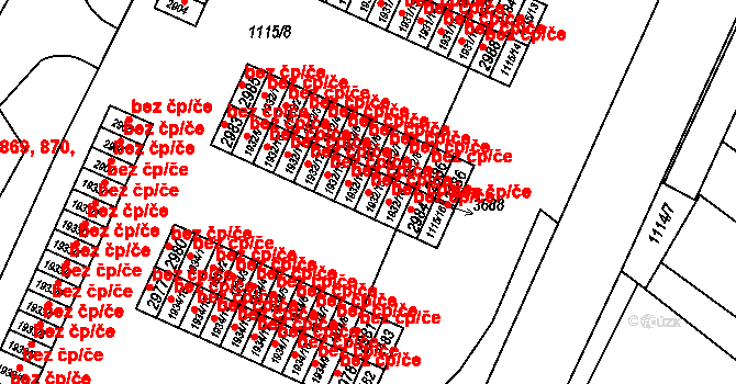 Jičín 42204470 na parcele st. 1932/15 v KÚ Jičín, Katastrální mapa