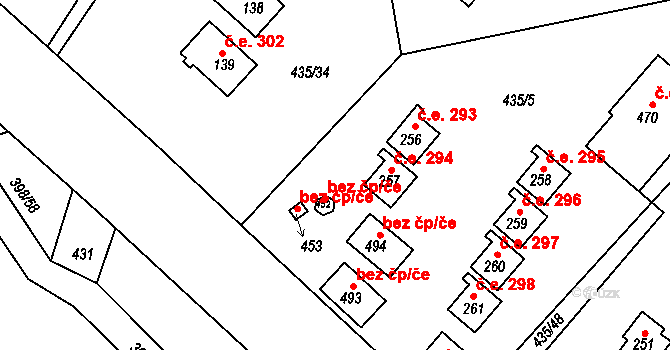 Milešov 44461470 na parcele st. 452 v KÚ Orlické Zlákovice, Katastrální mapa