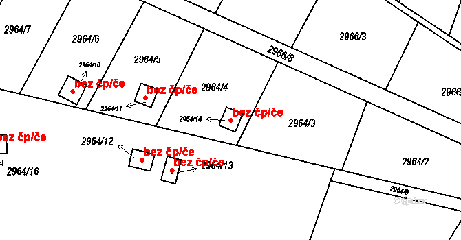 Rýmařov 46602470 na parcele st. 2964/14 v KÚ Rýmařov, Katastrální mapa