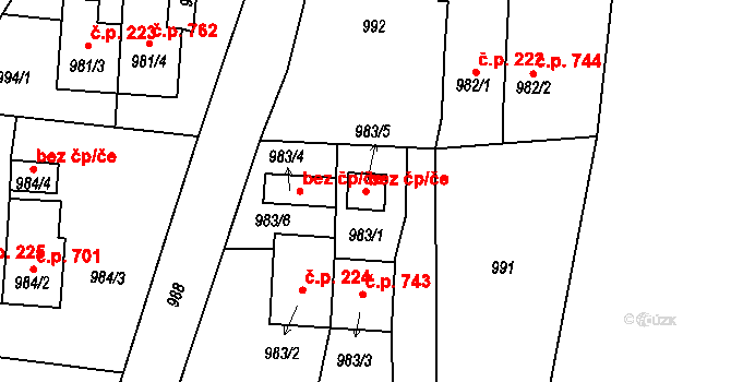 Město Albrechtice 42415471 na parcele st. 983/5 v KÚ Město Albrechtice, Katastrální mapa