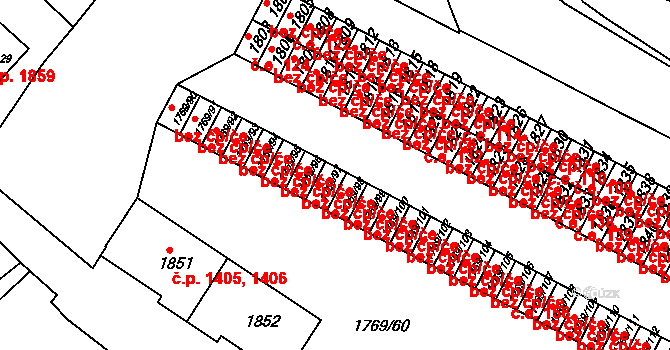 Tachov 44064471 na parcele st. 1769/96 v KÚ Tachov, Katastrální mapa