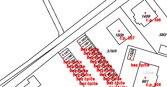 Kdyně 45230471 na parcele st. 1254 v KÚ Kdyně, Katastrální mapa