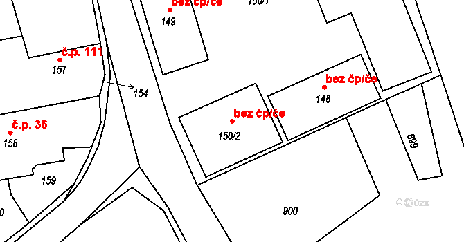 Neveklov 45421471 na parcele st. 150/2 v KÚ Neveklov, Katastrální mapa