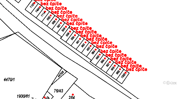 Hrušovany nad Jevišovkou 48410471 na parcele st. 994 v KÚ Hrušovany nad Jevišovkou, Katastrální mapa