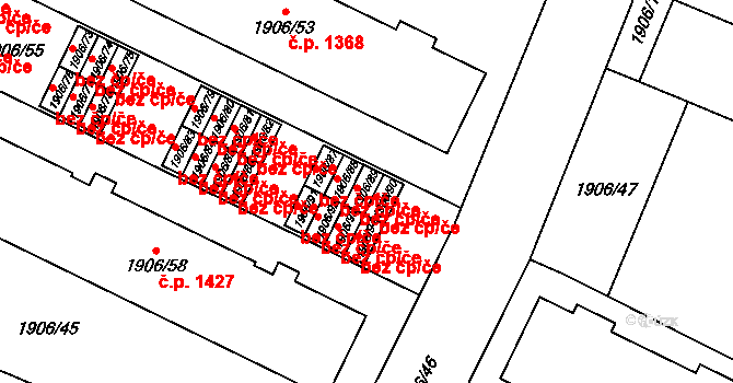 Praha 49631471 na parcele st. 1906/89 v KÚ Uhříněves, Katastrální mapa