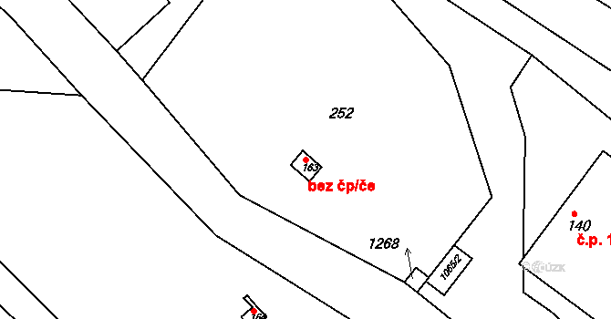 Chmelík 50199471 na parcele st. 163 v KÚ Chmelík, Katastrální mapa