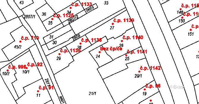 Velké Meziříčí 50301471 na parcele st. 24 v KÚ Velké Meziříčí, Katastrální mapa