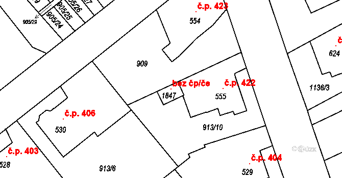Rožmitál pod Třemšínem 93892471 na parcele st. 1847 v KÚ Rožmitál pod Třemšínem, Katastrální mapa