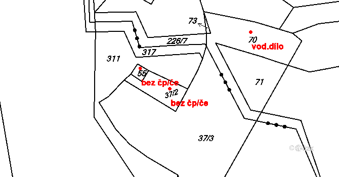 Chlístov 38510472 na parcele st. 37/2 v KÚ Chlístov u Dobrušky, Katastrální mapa