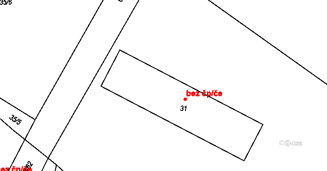 Neustupov 39320472 na parcele st. 31 v KÚ Broumovice, Katastrální mapa