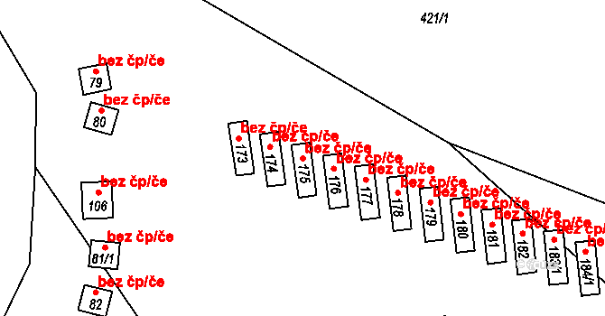 Blažejov 41014472 na parcele st. 175 v KÚ Blažejov, Katastrální mapa