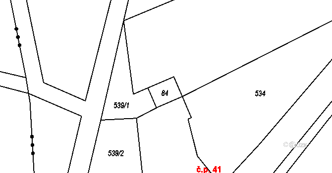 Bdín 42374472 na parcele st. 84 v KÚ Bdín, Katastrální mapa