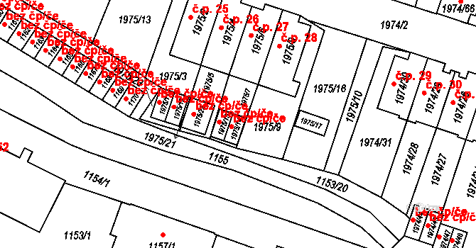 Vimperk 46193472 na parcele st. 1975/14 v KÚ Vimperk, Katastrální mapa