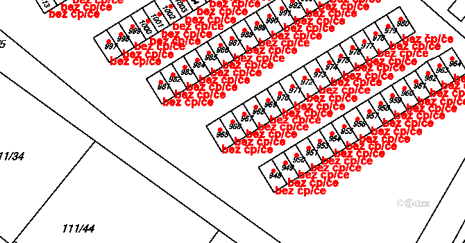 Kralupy nad Vltavou 49034472 na parcele st. 966 v KÚ Kralupy nad Vltavou, Katastrální mapa