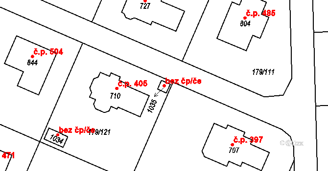 Velká Dobrá 115381473 na parcele st. 1035 v KÚ Velká Dobrá, Katastrální mapa