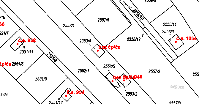 Soběslav 43007473 na parcele st. 2553/4 v KÚ Soběslav, Katastrální mapa