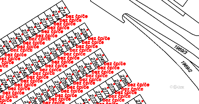 Čáslav 43997473 na parcele st. 2750 v KÚ Čáslav, Katastrální mapa