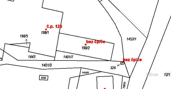 Králíky 45432473 na parcele st. 198/2 v KÚ Dolní Boříkovice, Katastrální mapa