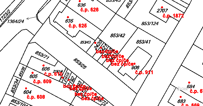 Blansko 707, Katastrální mapa