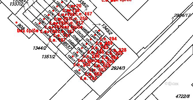 Veselí nad Moravou 564 na parcele st. 2936 v KÚ Veselí-Předměstí, Katastrální mapa
