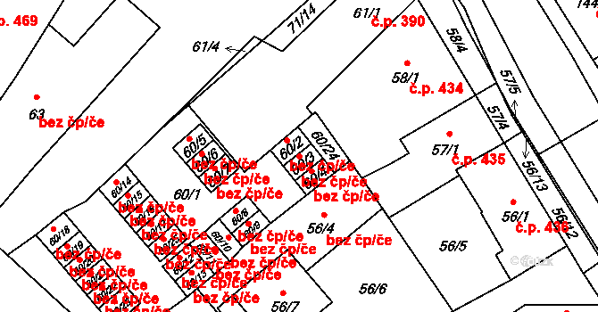 Opava 38098474 na parcele st. 60/3 v KÚ Opava-Město, Katastrální mapa