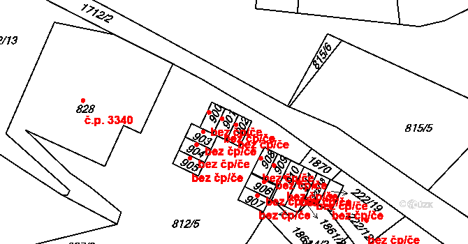 Jablonec nad Nisou 38434474 na parcele st. 902 v KÚ Jablonecké Paseky, Katastrální mapa