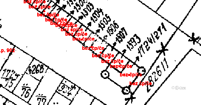 Lanžhot 40765474 na parcele st. 1505 v KÚ Lanžhot, Katastrální mapa