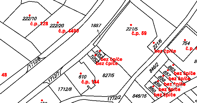 Jablonec nad Nisou 41332474 na parcele st. 1053 v KÚ Jablonecké Paseky, Katastrální mapa
