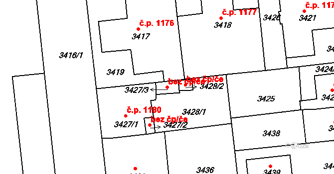 Krnov 43296475 na parcele st. 3427/3 v KÚ Krnov-Horní Předměstí, Katastrální mapa