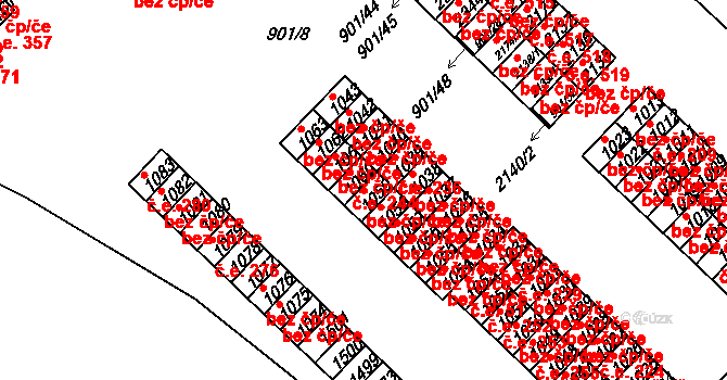 Pacov 45275475 na parcele st. 1059 v KÚ Pacov, Katastrální mapa